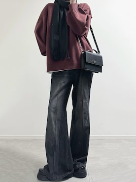 「アイテム（タンクトップ）」を使った、ユウさん（メンズ・182cm）の冬コーディネート