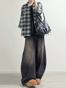「LILL（リル）のアイテム」を使った、ユウさん（メンズ・182cm）の夏コーディネート