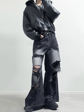 「アイテム（スニーカー）」を使った、ユウさん（メンズ・182cm）の秋コーディネート