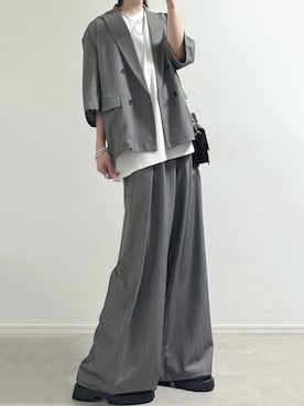 「DEVICE（デバイス）のアイテム」を使った、ユウさん（メンズ・182cm）の春コーディネート