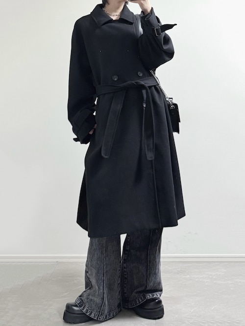 メタル チェーン ショルダーバッグ 2way スクエア トート（ショルダー