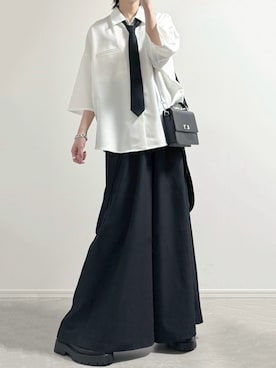 「DEVICE（デバイス）のアイテム（バッグ）」を使った、ユウさん（メンズ・182cm）の夏コーディネート