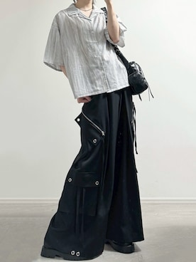 「LILL（リル）のアイテム」を使った、ユウさん（メンズ・182cm）の春コーディネート