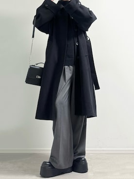 「DEVICE（デバイス）のアイテム」を使った、ユウさん（メンズ・182cm）の秋コーディネート