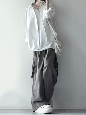 「アイテム（サンダル）」を使った、ユウさん（メンズ・182cm）の夏コーディネート