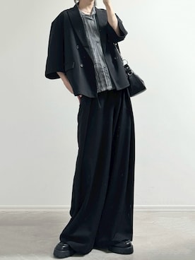 「アイテム（ハンドバッグ）」を使った、ユウさん（メンズ・182cm）の春コーディネート