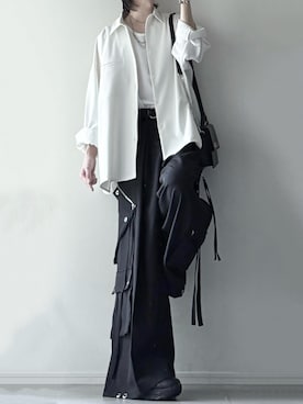 「アイテム（タンクトップ）」を使った、ユウさん（メンズ・182cm）の秋コーディネート