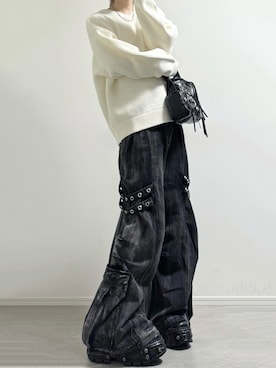 「HARE（ハレ）のアイテム（アクセサリー）」を使った、ユウさん（メンズ・182cm）の秋コーディネート