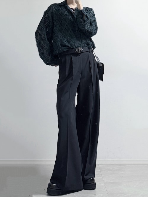 10s JIL SANDER 玉虫 センタープレス スラックス 光沢 ドレープ 10s JIL SANDER 玉虫 センタープレス スラックス 光沢 ドレープ