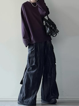 「アイテム（ショルダーバッグ）」を使った、ユウさん（メンズ・182cm）の夏コーディネート