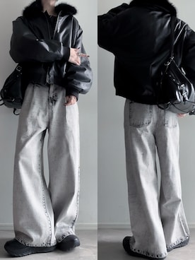 「アイテム（タンクトップ）」を使った、ユウさん（メンズ・182cm）の秋コーディネート