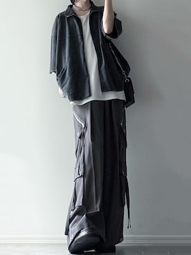「アイテム（ブレスレット）」を使った、ユウさん（メンズ・182cm）の夏コーディネート