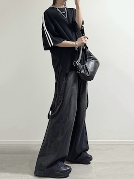 「DEVICE（デバイス）のアイテム（バッグ）」を使った、ユウさん（メンズ・182cm）の春コーディネート