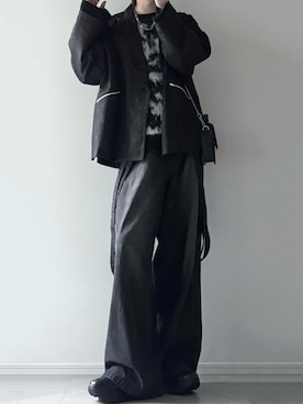 「LILL（リル）のアイテム」を使った、ユウさん（メンズ・182cm）の冬コーディネート