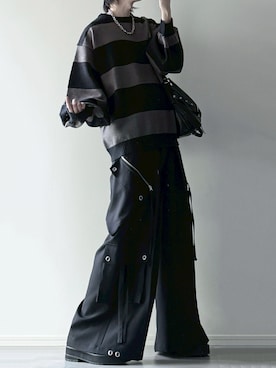 「アイテム（タンクトップ）」を使った、ユウさん（メンズ・182cm）の秋コーディネート