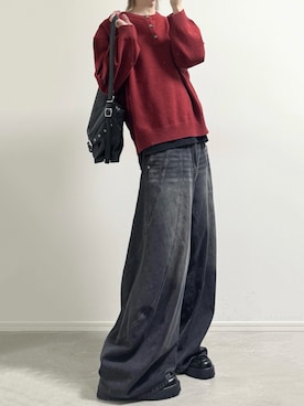 「DEVICE（デバイス）のアイテム」を使った、ユウさん（メンズ・182cm）の秋コーディネート