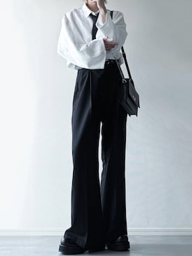 「アイテム（フォーマルスーツ/小物）」を使った、ユウさん（メンズ・182cm）の秋コーディネート