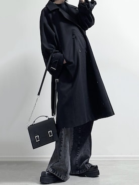 「アイテム（チェスターコート）」を使った、ユウさん（メンズ・182cm）の秋コーディネート