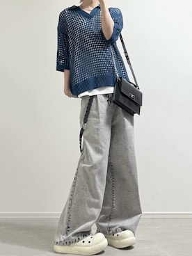 「MASONPRINCE（メイソンプリンス）のアイテム（シューズ）」を使った、ユウさん（メンズ・182cm）の夏コーディネート
