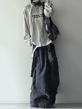 「アイテム（タンクトップ）」を使った、ユウさん（メンズ・182cm）の秋コーディネート