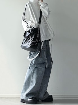 「アイテム（ブルゾン）」を使った、ユウさん（メンズ・182cm）の秋コーディネート