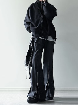 「アイテム（スウェット）」を使った、ユウさん（メンズ・182cm）の秋コーディネート
