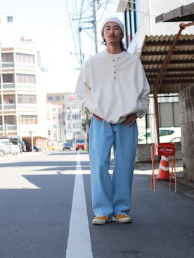 「ヘンプコットン」｜junpeiさん（メンズ・170cm）の春コーディネート