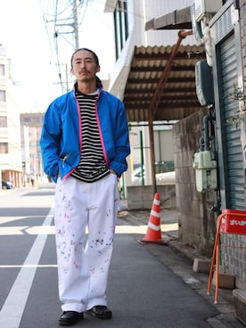 「ハンドペイント」｜junpeiさん（メンズ・170cm）の春コーディネート