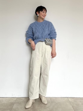「158cmコーデ」｜「アイテム（ブーツ）」を使った、ARISAさん（レディース・158cm）の冬コーディネート