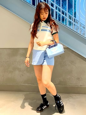 「スコート」｜NFさん（レディース・163cm）の夏コーディネート