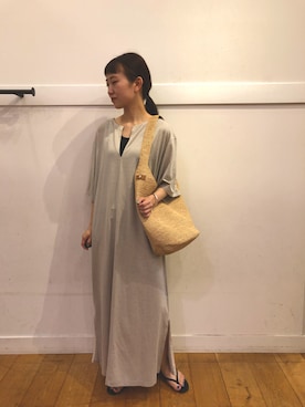 Nanami Naganoさん（レディース・158cm）の夏コーディネート