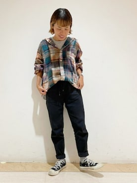 「TOBILA（トビラ）のアイテム」を使った、SHOP STAFFさん（レディース・160cm）の夏コーディネート