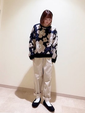 「CUBE SUGAR（キューブシュガー）のアイテム」を使った、SHOP STAFFさん（レディース・157cm）の秋コーディネート