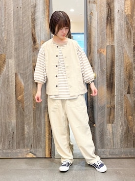 「CUBE SUGAR」｜SHOP STAFFさん（レディース・155cm）の春コーディネート