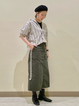 「CUBE SUGAR（キューブシュガー）のアイテム」を使った、SHOP STAFFさん（レディース・169cm）の冬コーディネート