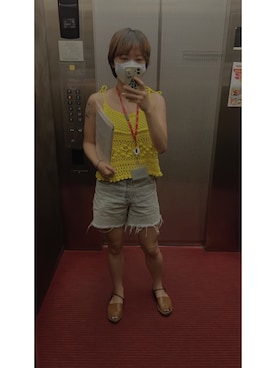 「yellow」｜何歡🇹🇼さん（レディース・166cm）の夏コーディネート