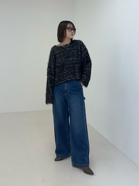 「ペインターデニム」｜ユリカさん（レディース・163cm）の秋コーディネート