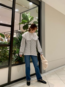 「URBAN RESEARCH ID（アーバンリサーチ アイディー）のアイテム」を使った、さかもとさん（レディース・154cm）の夏コーディネート