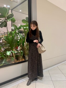 さかもとさん（レディース・154cm）の秋コーディネート