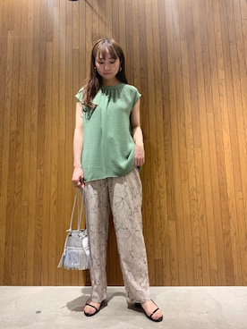 さかもとさん（レディース・154cm）の夏コーディネート