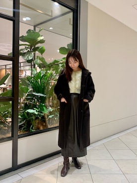 さかもとさん（レディース・154cm）の冬コーディネート