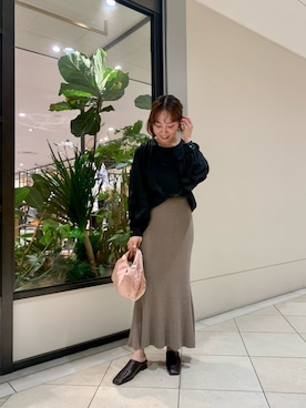 「袖ボリューム」｜「アイテム（その他シューズ）」を使った、さかもとさん（レディース・154cm）の夏コーディネート