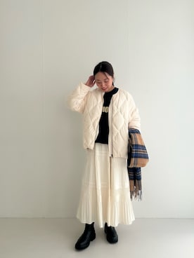 「URBAN RESEARCH（アーバンリサーチ）のアイテム」を使った、さかもとさん（レディース・155cm）の秋コーディネート