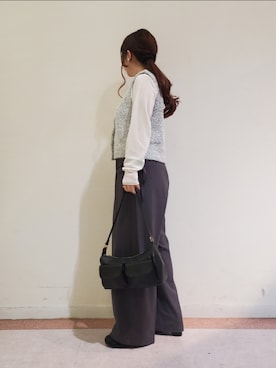「Te chichi TERRASSE（テチチテラス）のアイテム（パンツ）」を使った、𝚝𝚊𝚖𝚊𝚖𝚒さん（レディース・148cm）の秋コーディネート