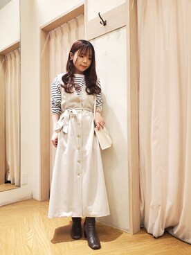 「Te chichi TERRASSE」｜「アイテム（ワンピース/ドレス）」を使った、𝚝𝚊𝚖𝚊𝚖𝚒さん（レディース・148cm）の春コーディネート