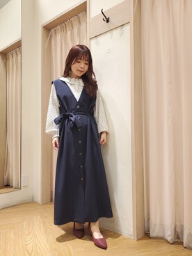 「Te chichi TERRASSE」｜「アイテム（ワンピース/ドレス）」を使った、𝚝𝚊𝚖𝚊𝚖𝚒さん（レディース・148cm）の春コーディネート