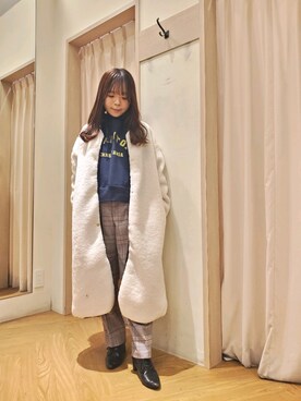 𝚝𝚊𝚖𝚊𝚖𝚒さん（レディース・148cm）の冬コーディネート