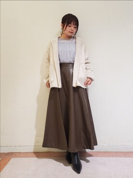 「Te chichi（テチチ）のアイテム（ブルゾン）」を使った、𝚝𝚊𝚖𝚊𝚖𝚒さん（レディース・148cm）の秋コーディネート