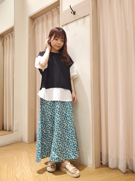 𝚝𝚊𝚖𝚊𝚖𝚒さん（レディース・148cm）の夏コーディネート