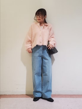 「Te chichi TERRASSE（テチチテラス）のアイテム（パンツ）」を使った、𝚝𝚊𝚖𝚊𝚖𝚒さん（レディース・148cm）の秋コーディネート